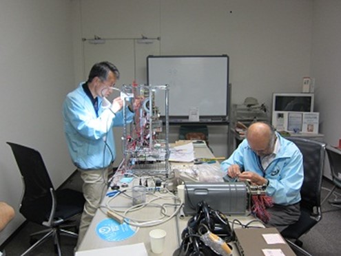 動態展示に関する復元・修理の様子