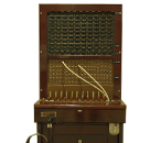 磁石式手動交換機の実物の写真