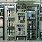 未来技術遺産にも登録されたD10電子交換機の写真