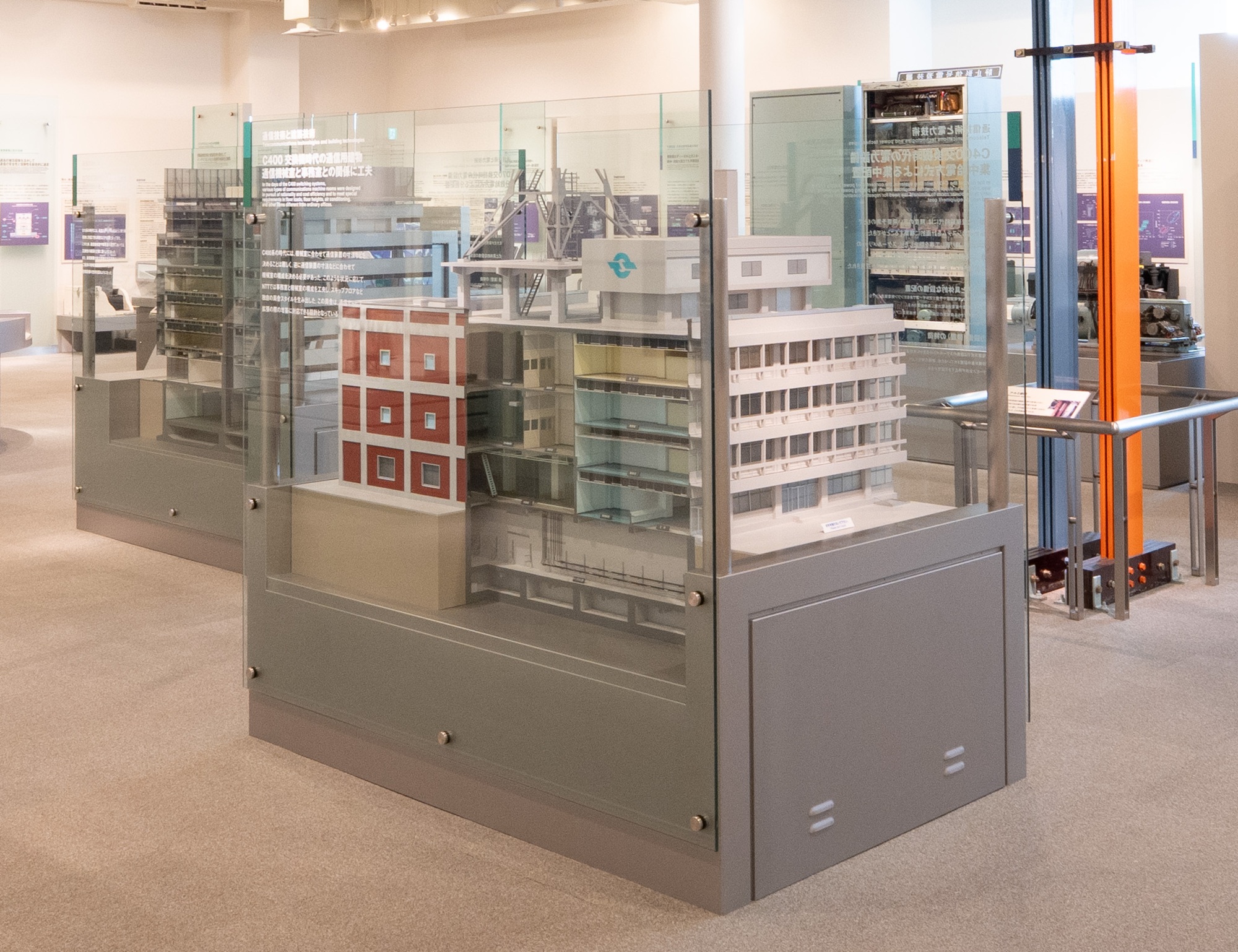 通信用建物模型の写真