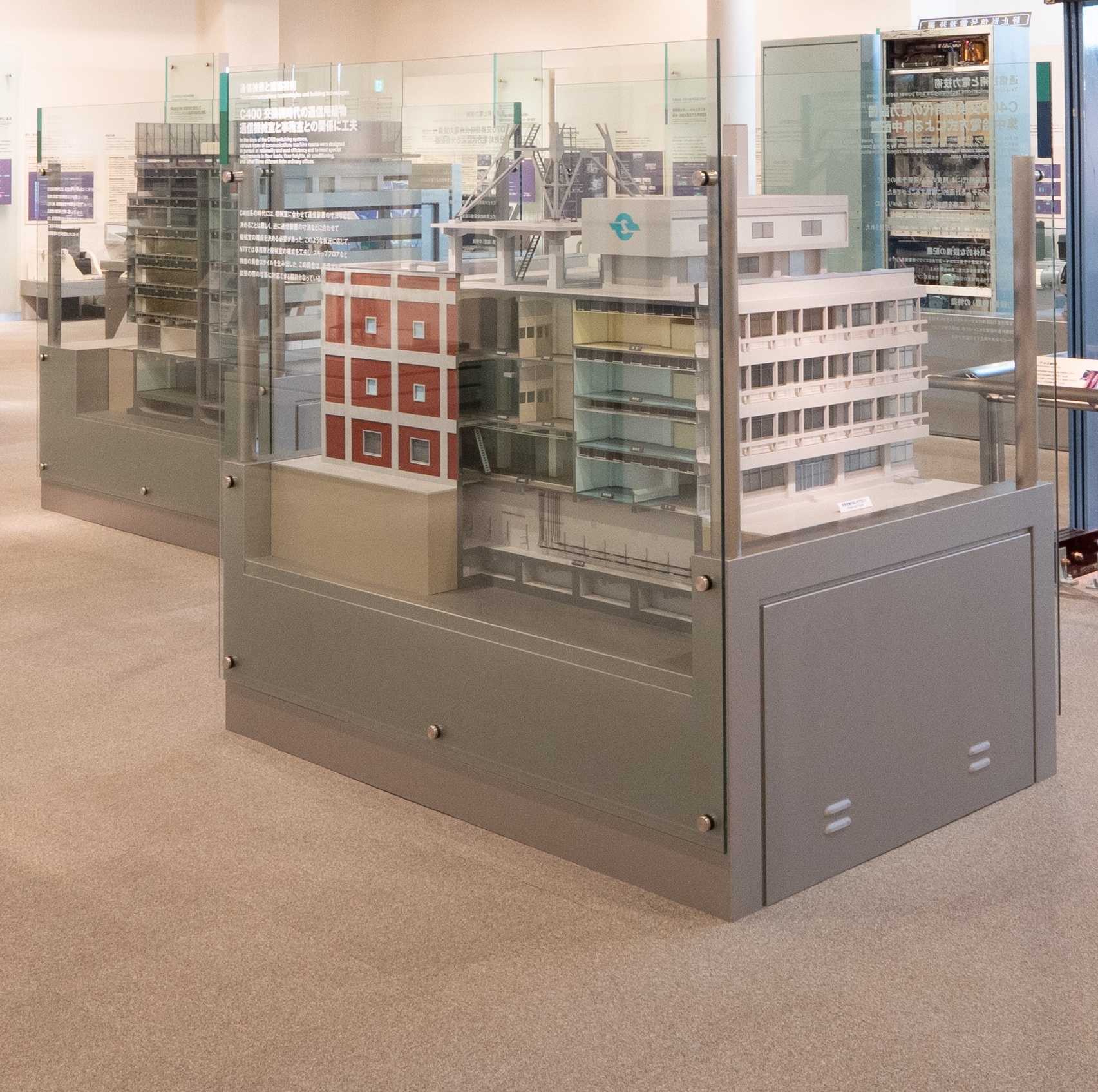 通信用建物模型の写真