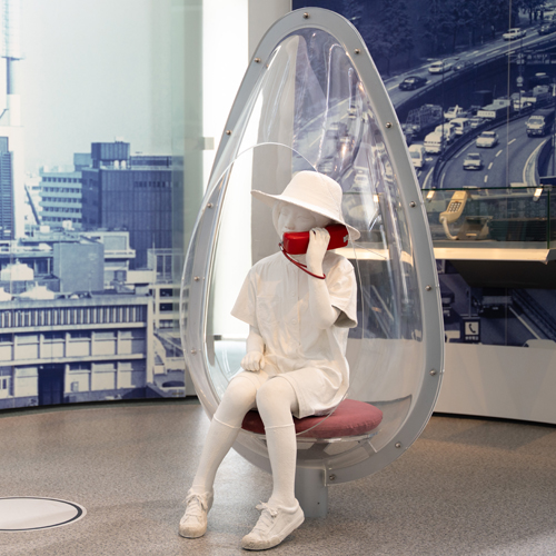 国博覧会におけるワイヤレステレホン