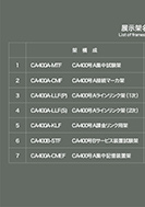 C400交換機展示架名称一覧のPDF画像一部