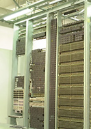 C400交換機の展示写真の一部