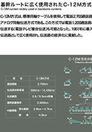 基幹ルートに広く使用されたC-12M方式の展示パネルの一部