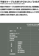 平衡対ケーブルを使うPCM-24／24B方式の展示パネルの一部