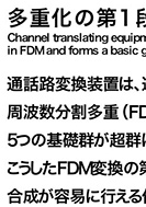 多重化の第1段階―通話路変換装置(CHTR)の展示パネルの一部