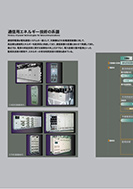 通信用エネルギー技術の系譜の展示パネルの一部