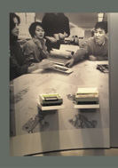 ファクシミリ通信の展示パネル画像の一部