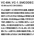 VC-6M、VC-1.5MCODECのPDF画像の一部